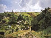 Camille Pissarro Pang plans scenery Schwarz oil on canvas